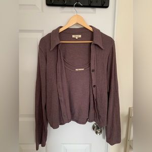 Madewell collared sweater set